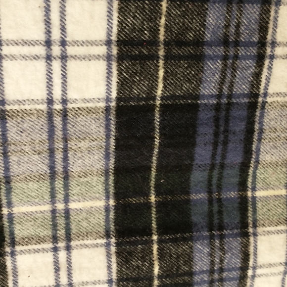 Thick USA Made Flannel Plaid Tunic Shirt Sleepshirt Unisex XL 100 Cotton Tartan - Picture 7 of 11